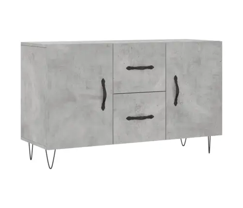 Kumode, Betona Pelēka, 100X36X60 Cm, Inženierijas Koks Vidaxl