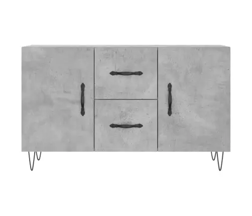 Kumode, Betona Pelēka, 100X36X60 Cm, Inženierijas Koks Vidaxl