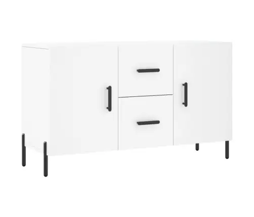 Kumode, Balta, 100X36X60 Cm, Inženierijas Koks Vidaxl