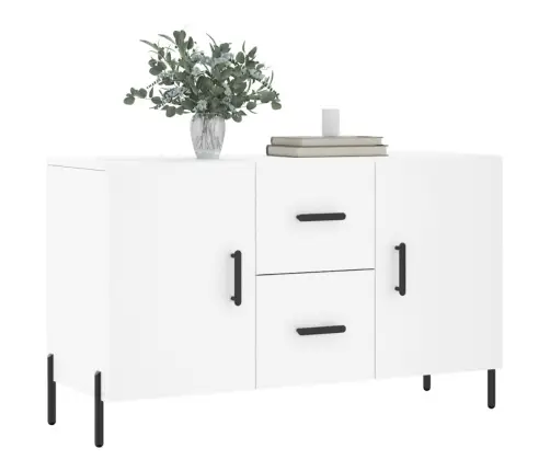 Kumode, Balta, 100X36X60 Cm, Inženierijas Koks Vidaxl