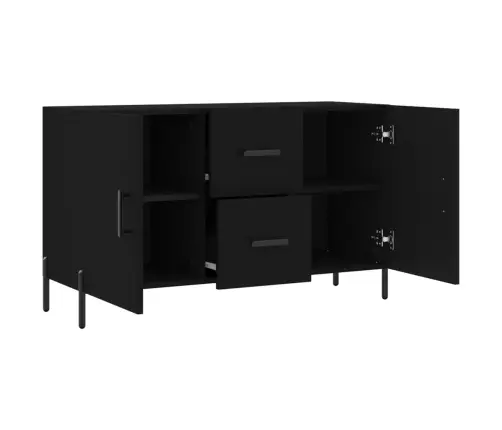 Kumode, Melna, 100X36X60 Cm, Inženierijas Koks Vidaxl