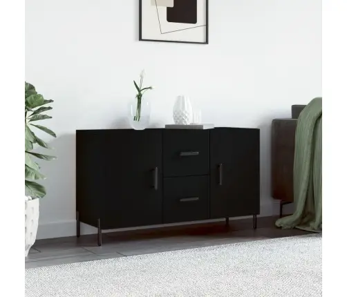 Kumode, Melna, 100X36X60 Cm, Inženierijas Koks Vidaxl