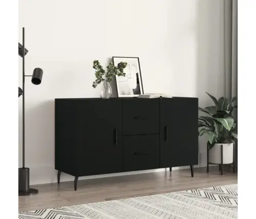 Kumode, Melna, 100X36X60 Cm, Inženierijas Koks Vidaxl