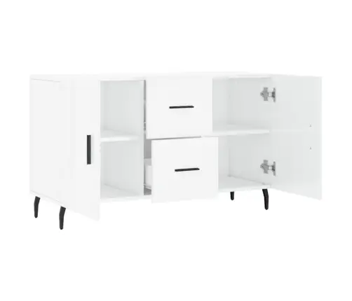 Puhvetkapp, Kõrgläikega Valge, 100 X 36 X 60 cm Tehispuit