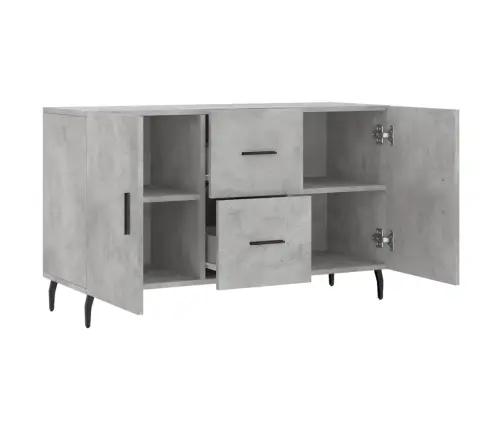 Kumode, Betona Pelēka, 100X36X60 Cm, Inženierijas Koks Vidaxl