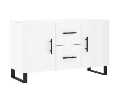 Kumode, Balta, 100X36X60 Cm, Inženierijas Koks Vidaxl