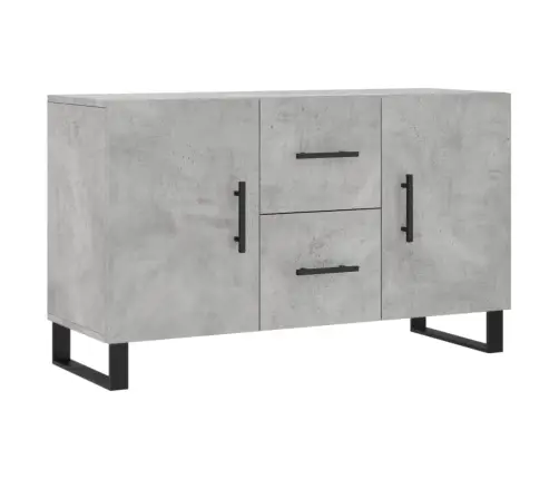 Kumode, Betona Pelēka, 100X36X60 Cm, Inženierijas Koks Vidaxl