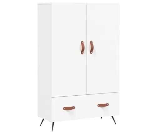 Augstais Skapītis, Balts, 69,5X31X115 Cm, Inženierijas Koks Vidaxl