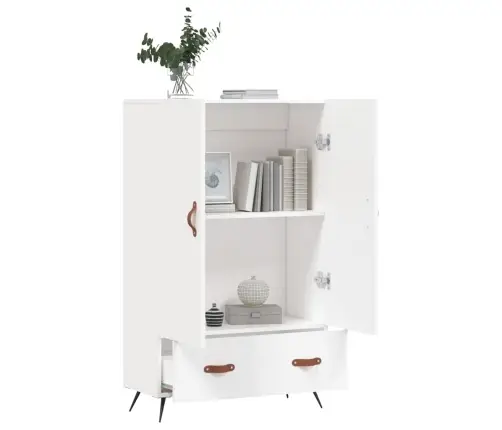 Augstais Skapītis, Balts, 69,5X31X115 Cm, Inženierijas Koks Vidaxl