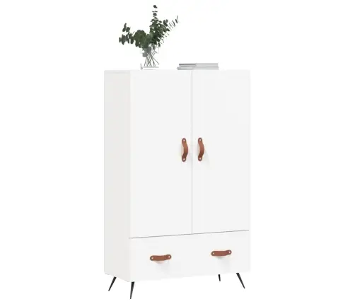 Augstais Skapītis, Balts, 69,5X31X115 Cm, Inženierijas Koks Vidaxl