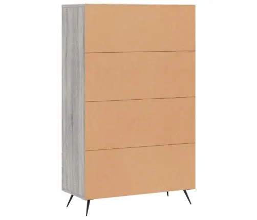 Augstais Skapītis, Pelēks, 69,5X31X115 Cm, Inženierijas Koks Vidaxl Augstais Skapītis, Pelēks, 69,5X31X115 Cm, Inženierijas Koks Vidaxl