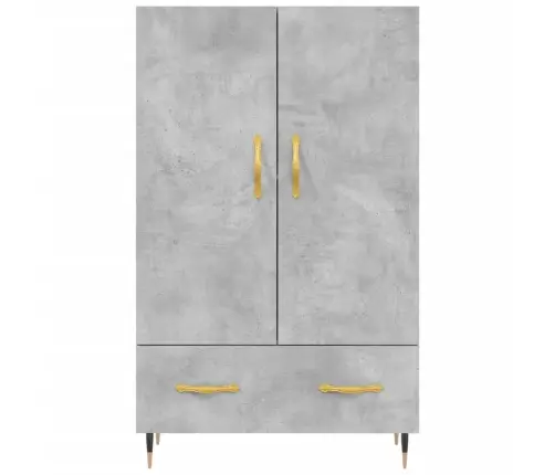 Kõrge Kapp, Betoonhall, 69,5 X 31 X 115 cm Tehispuit