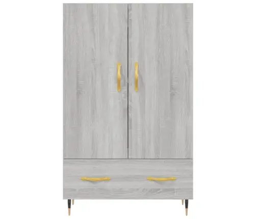 Komoda, Pilkos Ąžuolo Spalvos, 69,5X31X115cm Apdirbta Mediena