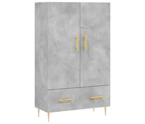 Kõrge Kapp, Betoonhall, 69,5 X 31 X 115 cm Tehispuit