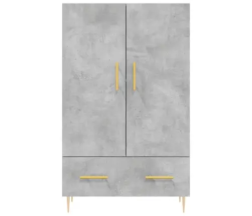 Kõrge Kapp, Betoonhall, 69,5 X 31 X 115 cm Tehispuit