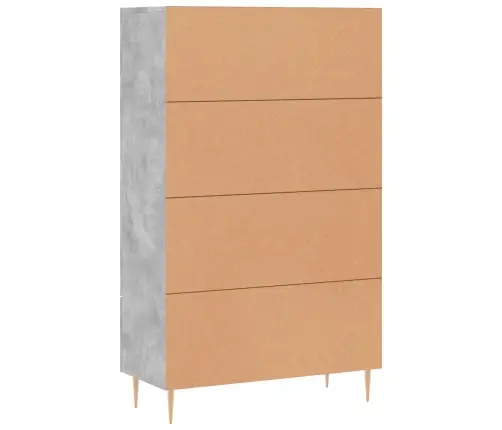 Kõrge Kapp, Betoonhall, 69,5 X 31 X 115 cm Tehispuit