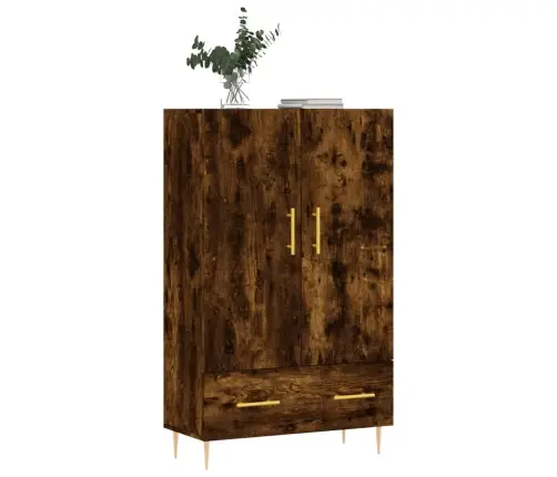 Komoda, Dūminio Ąžuolo Spalvos, 69,5X31X115cm Apdirbta Mediena Komoda, Dūminio Ąžuolo Spalvos, 69,5X31X115cm Apdirbta Mediena