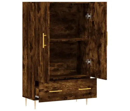 Komoda, Dūminio Ąžuolo Spalvos, 69,5X31X115cm Apdirbta Mediena Komoda, Dūminio Ąžuolo Spalvos, 69,5X31X115cm Apdirbta Mediena