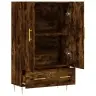 Komoda, Dūminio Ąžuolo Spalvos, 69,5X31X115cm Apdirbta Mediena Komoda, Dūminio Ąžuolo Spalvos, 69,5X31X115cm Apdirbta Mediena