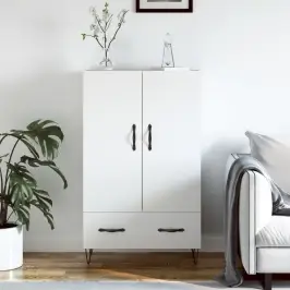 Augstais Skapītis, Balts, 69,5X31X115 Cm, Inženierijas Koks Vidaxl