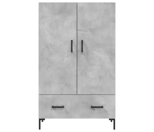 Augstais Skapītis, Pelēks, 69,5X31X115 Cm, Inženierijas Koks Vidaxl