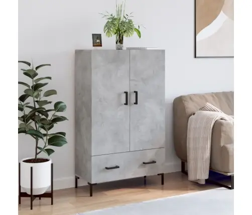 Augstais Skapītis, Pelēks, 69,5X31X115 Cm, Inženierijas Koks Vidaxl