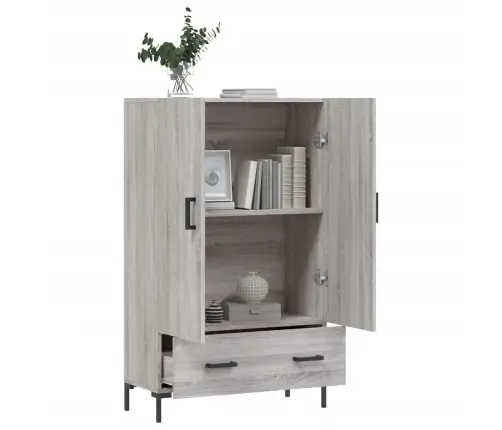 Augstais Skapītis, Pelēks, 69,5X31X115 Cm, Inženierijas Koks Vidaxl Augstais Skapītis, Pelēks, 69,5X31X115 Cm, Inženierijas Koks Vidaxl