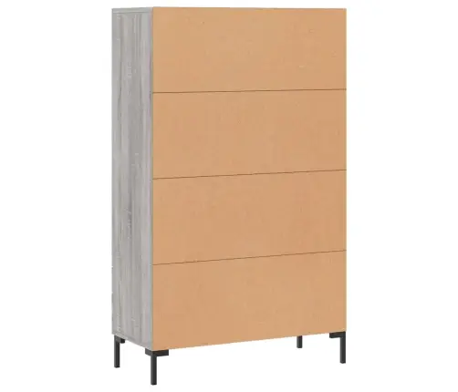 Augstais Skapītis, Pelēks, 69,5X31X115 Cm, Inženierijas Koks Vidaxl Augstais Skapītis, Pelēks, 69,5X31X115 Cm, Inženierijas Koks Vidaxl