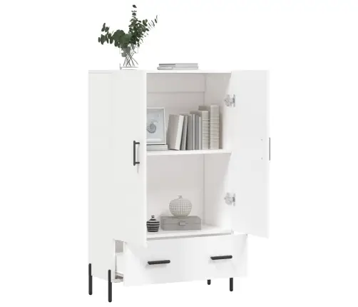 Komoda, Baltos Spalvos, 69,5X31X115cm Apdirbta Mediena