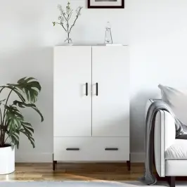 Augstais Skapītis, Balts, 69,5X31X115 Cm, Inženierijas Koks Vidaxl