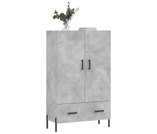 Augstais Skapītis, Pelēks, 69,5X31X115 Cm, Inženierijas Koks Vidaxl