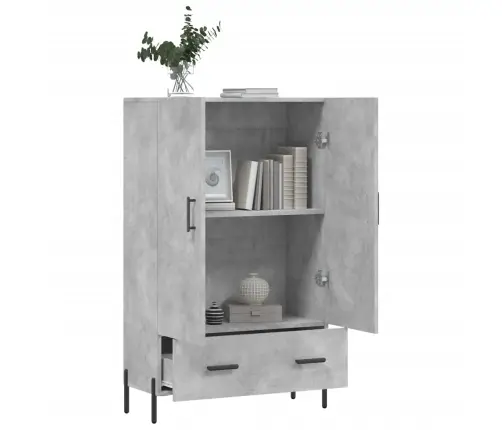 Kõrge Kapp, Betoonhall, 69,5 X 31 X 115 cm Tehispuit