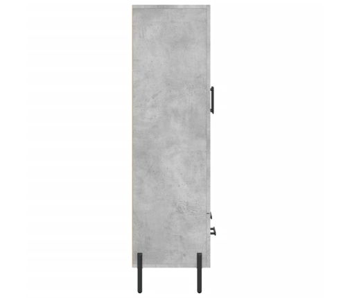 Augstais Skapītis, Pelēks, 69,5X31X115 Cm, Inženierijas Koks Vidaxl