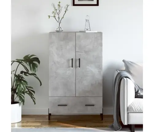 Kõrge Kapp, Betoonhall, 69,5 X 31 X 115 cm Tehispuit