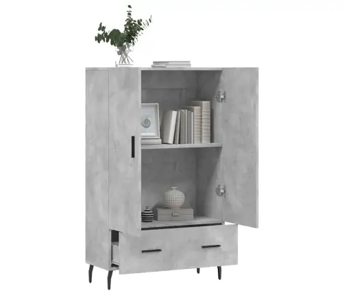 Kõrge Kapp, Betoonhall, 69,5 X 31 X 115 cm Tehispuit Kõrge Kapp, Betoonhall, 69,5 X 31 X 115 cm Tehispuit