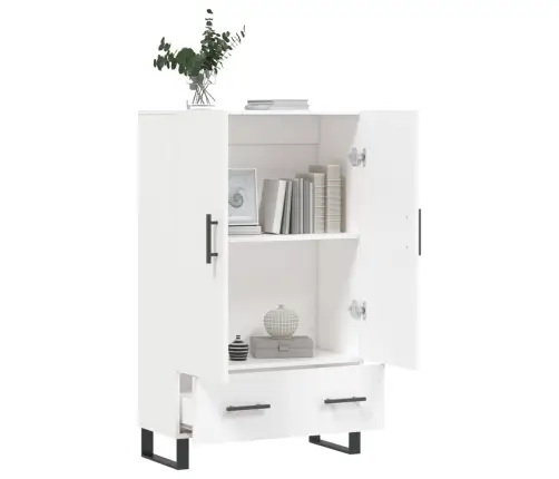 Kõrge Kapp, Valge, 69,5 X 31 X 115 cm Tehispuit