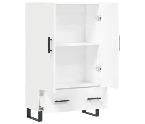 Kõrge Kapp, Valge, 69,5 X 31 X 115 cm Tehispuit