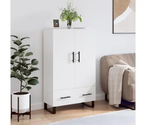 Kõrge Kapp, Valge, 69,5 X 31 X 115 cm Tehispuit