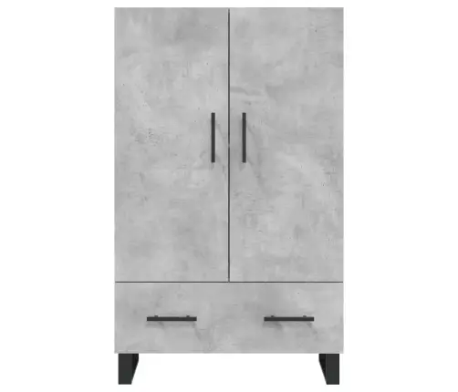 Augstais Skapītis, Pelēks, 69,5X31X115 Cm, Inženierijas Koks Vidaxl