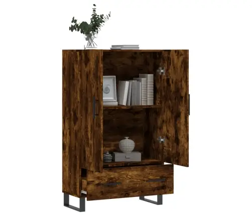 Komoda, Dūminio Ąžuolo Spalvos, 69,5X31X115cm Apdirbta Mediena