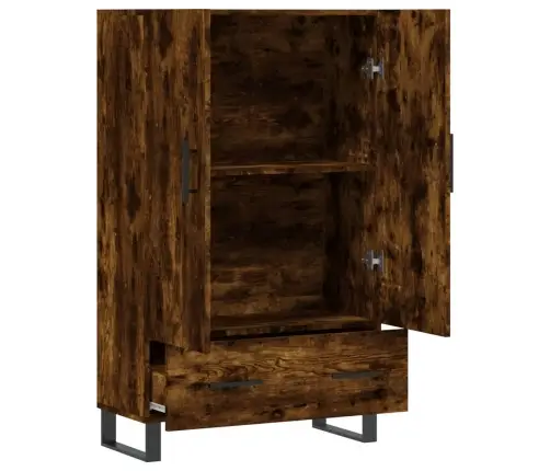 Komoda, Dūminio Ąžuolo Spalvos, 69,5X31X115cm Apdirbta Mediena