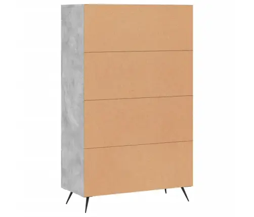 Augstais Skapītis, Pelēks, 69,5X31X115 Cm, Inženierijas Koks Vidaxl Augstais Skapītis, Pelēks, 69,5X31X115 Cm, Inženierijas Koks Vidaxl