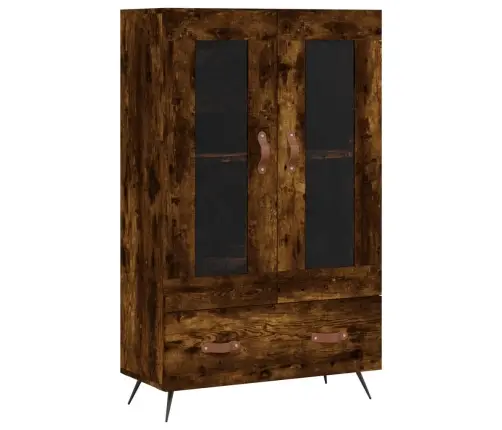 Kõrge Kapp, Suitsutatud Tamm, 69,5 X 31 X 115 cm Tehispuit