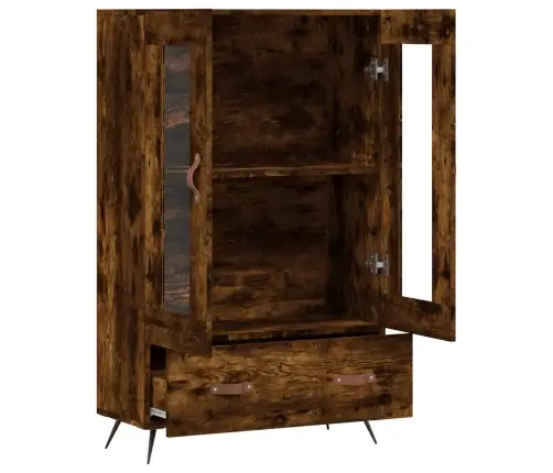 Kõrge Kapp, Suitsutatud Tamm, 69,5 X 31 X 115 cm Tehispuit