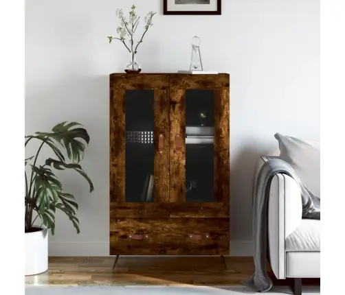 Kõrge Kapp, Suitsutatud Tamm, 69,5 X 31 X 115 cm Tehispuit