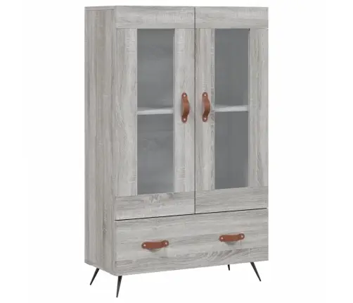 Augstais Skapītis, Pelēks, 69,5X31X115 Cm, Inženierijas Koks Vidaxl