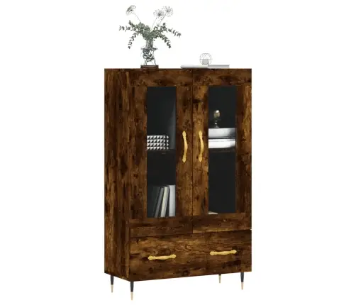 Augstais Skapītis, Ozolkoka, 69,5X31X115 Cm, Inženierijas Koks Vidaxl