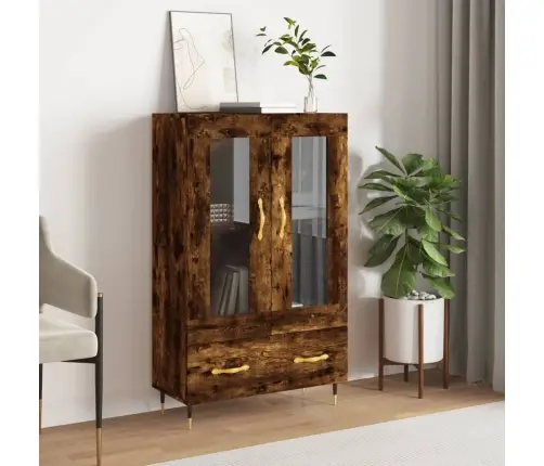 Augstais Skapītis, Ozolkoka, 69,5X31X115 Cm, Inženierijas Koks Vidaxl