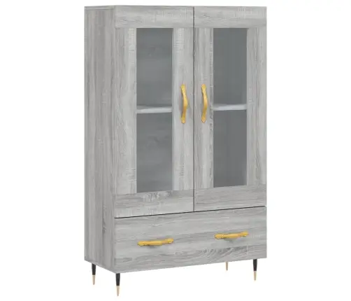 Komoda, Pilkos Ąžuolo Spalvos, 69,5X31X115cm Apdirbta Mediena