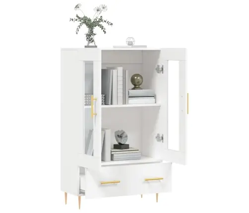 Augstais Skapītis, Balts, 69,5X31X115 Cm, Inženierijas Koks Vidaxl